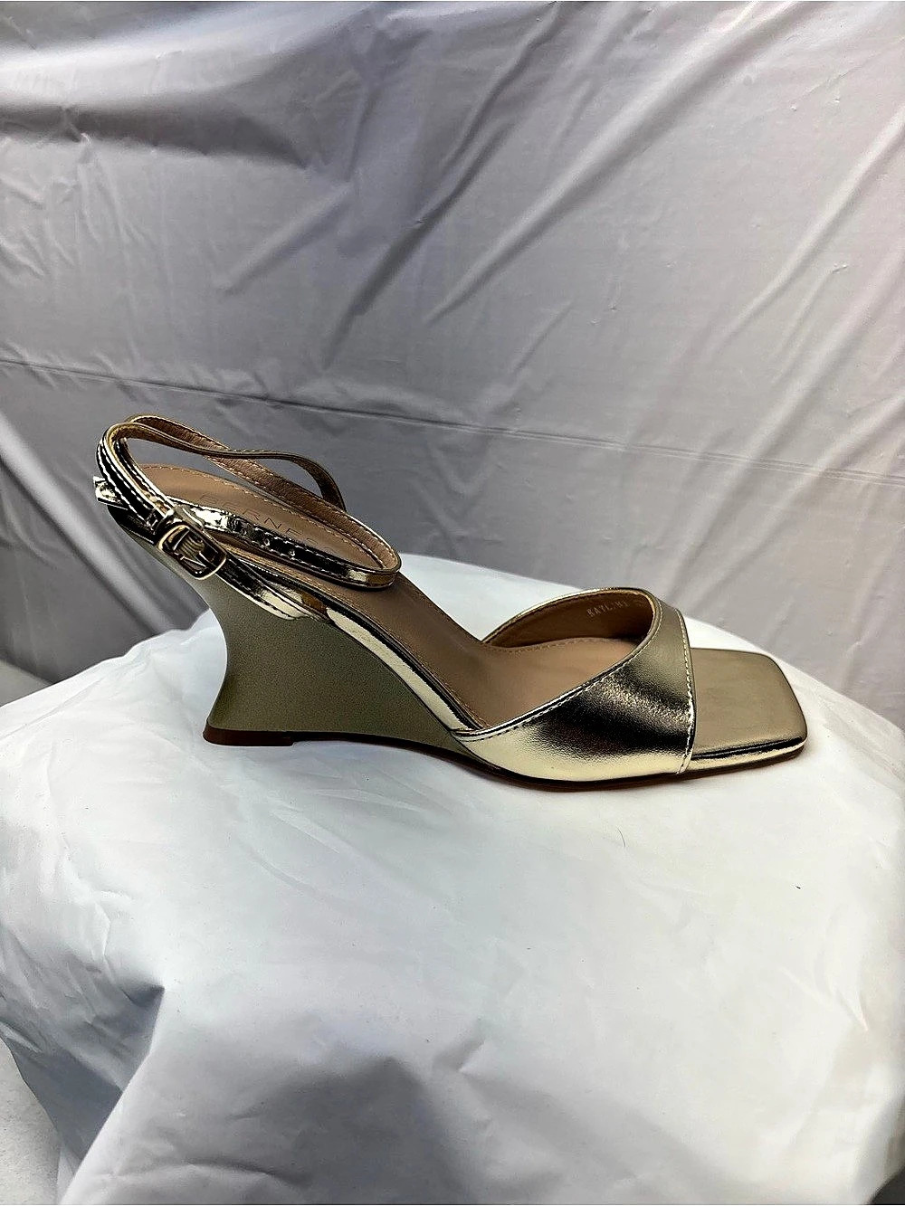 Kaylani Gold Wedge Sandals Size US 7.5 NWT